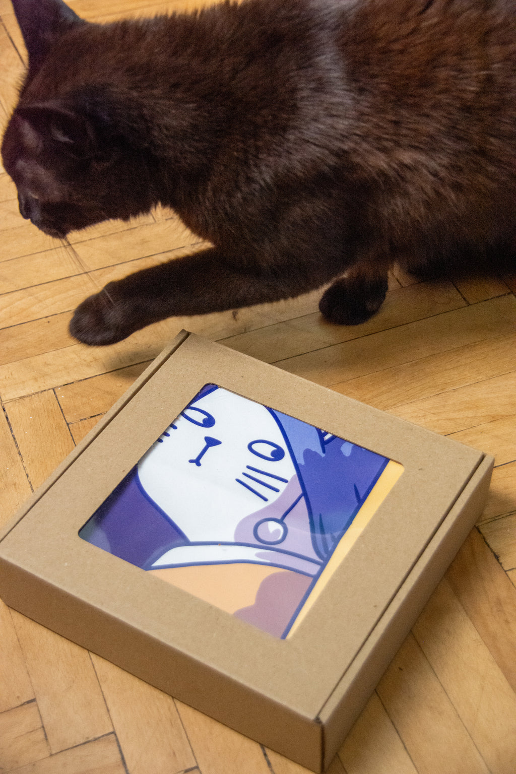 Cat with a Pearl - Torba Bawełniana