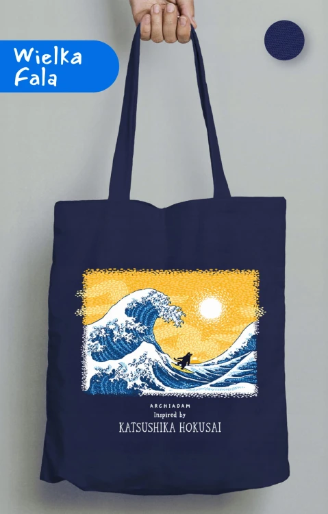 Cat'sushika Hokusai mocna torba bawełniana Archiadam kolory 2.jpg
